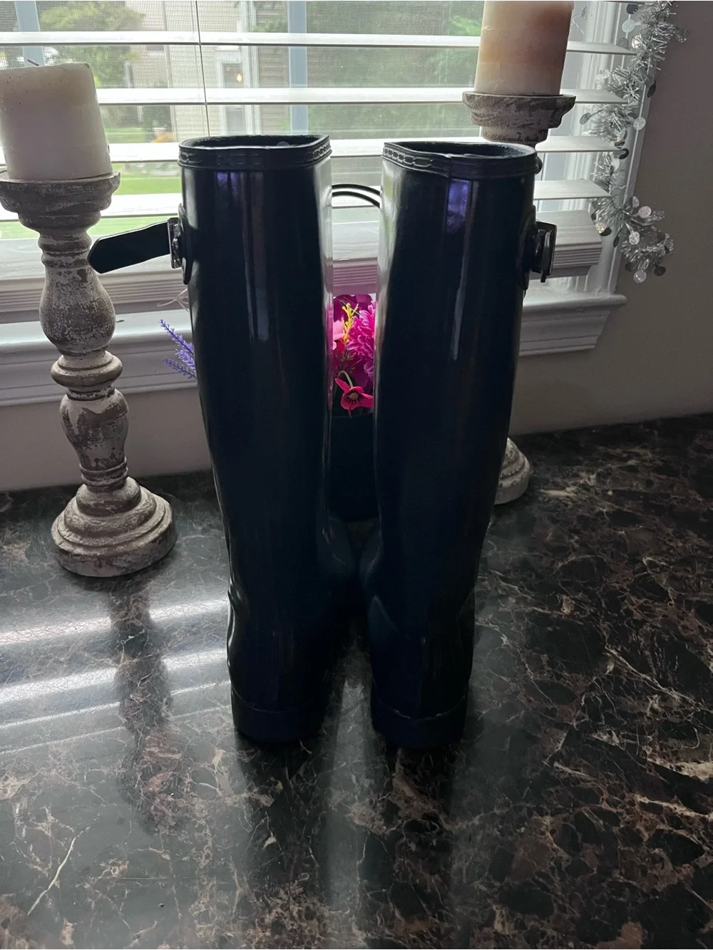 Hunter Original  Tall Waterproof Fall/Winter Rain Boots Size 38 EU/7 Women
